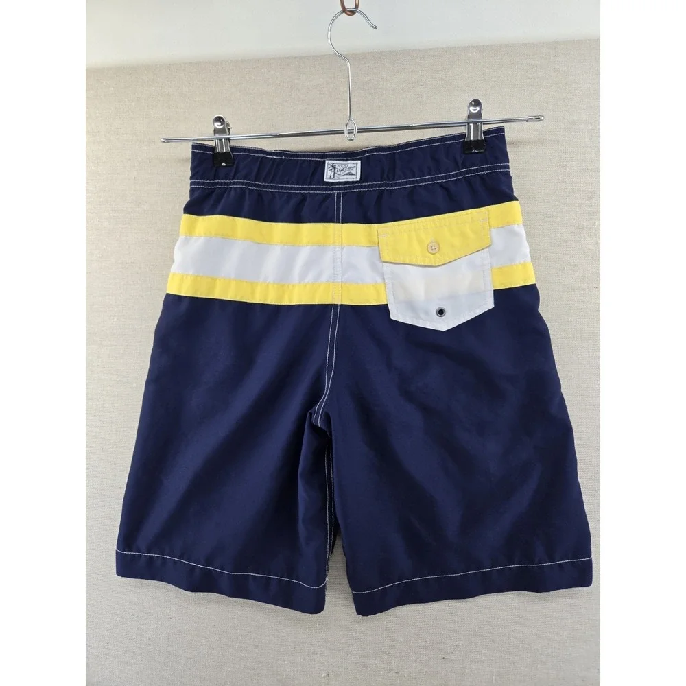 Polo Ralph Lauren Boys Size Large 14-16 Big Pony Lined Swim Trunks Shorts